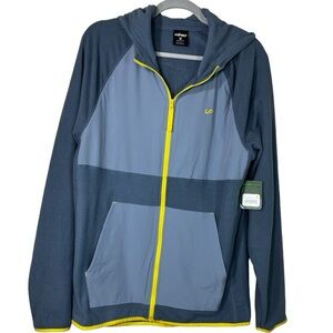 Unipro Quick-Dry Glacier Sky/Mountain Yellow Hoodie.